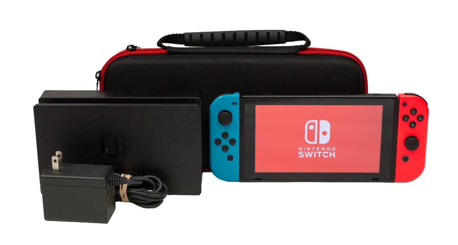 (MA4) Nintendo Switch Neon Red Blue, Handheld Console System HAC-001-(01)