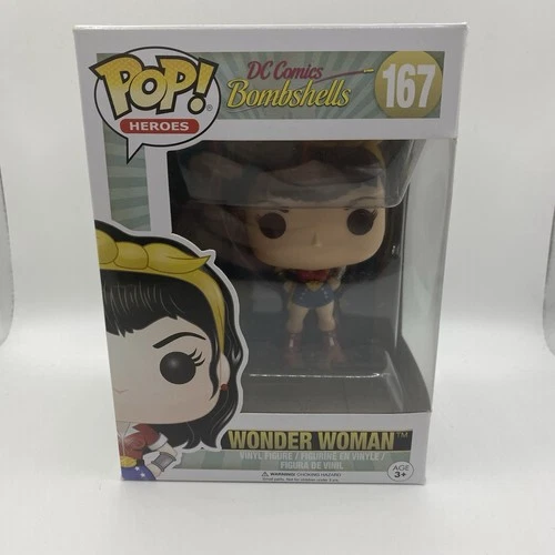 Funko Pop!: DC Comics Bombshells Wonder Woman #167 Minor Box Wear Read Desc
