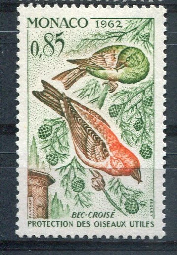 MÓNACO 1962, Sello 589, PÁJAROS, PICOTEADOR, Nuevo - Imagen 1 de 1