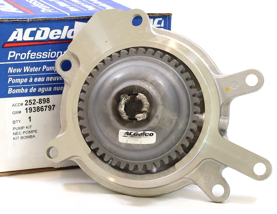 Bomba de agua soldada Duramax 2006-2016 LBZ LMM LML 6,6 L GM 10386797 ACDelco 252-898 Foto 2 de 4
