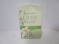 Body  Earth Lilies Bath Salts 12.3 Oz READ MORE FREE SHIPPING