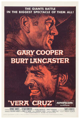 Vera Cruz 1954 - Charles Bronson - US - Classic Movie Poster