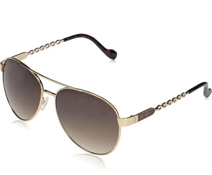 JESSICA SIMPSON J5999 GOLD BROWN TORTOISE METAL AVIATOR  display picture 2