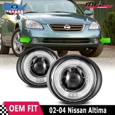 2002-2004 Fog Lights Clear Bumper For Nissan Altima Replacement Halo Projector 2002-2004 Fog Lights Clear Bumper For Nissan Altima Replacement Halo Projector