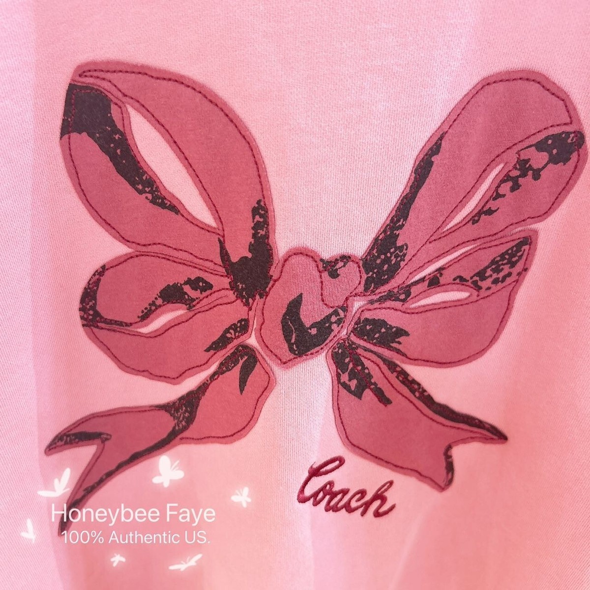 NWT Coach Women's Bow Crewneck Sweatshirt CZ017 | eBay