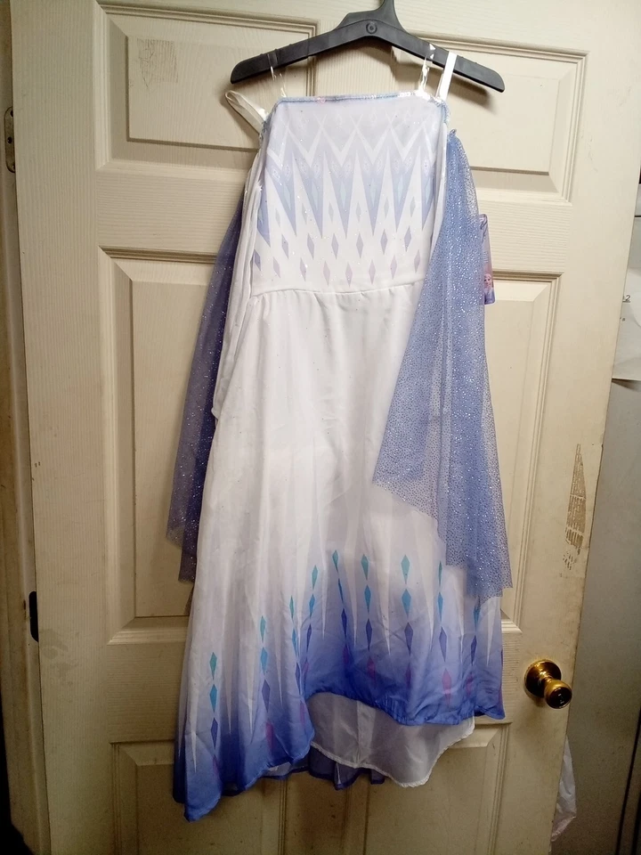 迪士尼冰雪奇缘 2 Elsa 万圣节服装连衣裙 尺寸 M 7/8 — 第 3/4 张图片