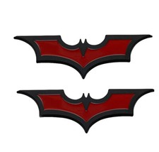 2pcs Metal Batman Logo Dark Knight Mask Car Motorcycle Emblems 3d Badge 2pcs Metal Batman Logo Dark Knight Mask Car Motorcycle Emblems 3d Badge