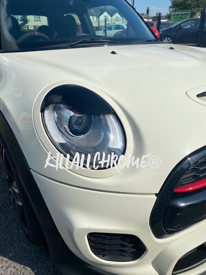 5 Pezzi Di Finiture Per Fari Neri Lucidi, Griglia Anteriore Surround Fari Fanali Posteriori Finiture Di Ricambio Per Auto Per Mini F55 F56 F57 One Cooper S JCW 2014 Fino 2014 - Foto 4