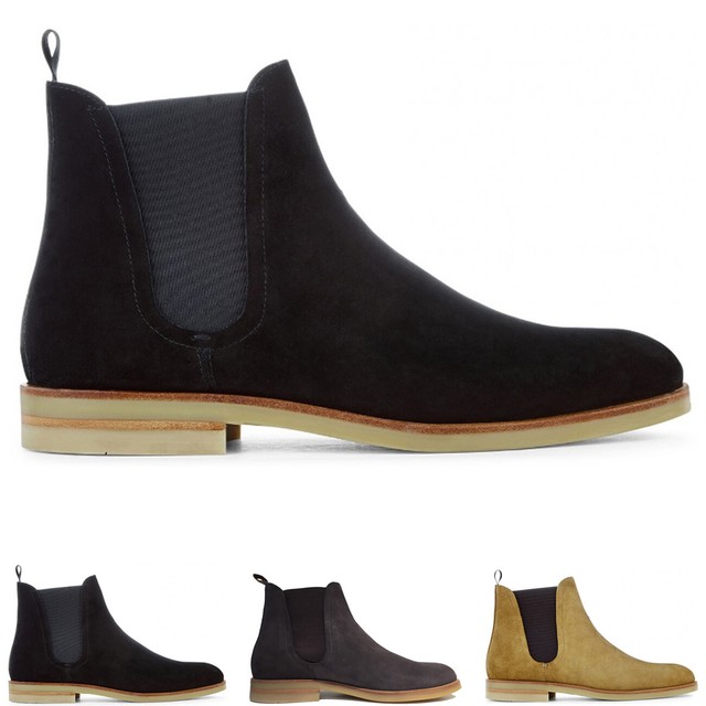 office suede chelsea boots
