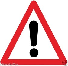 TRAFFIC ATTENTI BUMPER STICKER HARD HAT STICKER HELMET STICKER HARD HAT STICKER