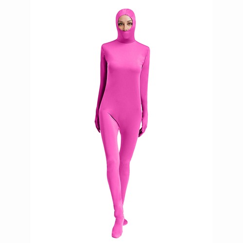 Unisex Women Men Jumpsuit Dance Bodysuit Gymnastics Leotard Stretch Hooded Suit - Picture 76 of 111
