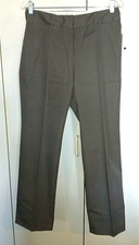LIZ CLAIBORNE LADIES GRAY "AUDRA" PERFECT PANT STRAIGHT LEG SITS AT WAIST-8P-NWT