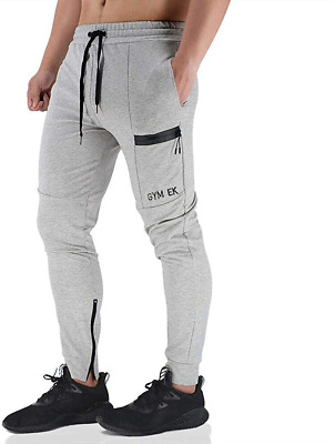 KEFITEVD Jogger Pants for Men Slim Fit Workout Pants Running Training Sweatpants with Pockets