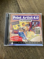 Print Artist 4.0 Platinum PC MAC CD Text Effects Layouts Graphic Publishing Tool