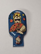Vtg Tin Litho Clicker Kirchhof  Harlequin Noise Makers Metal Toy Mfg Co US T4