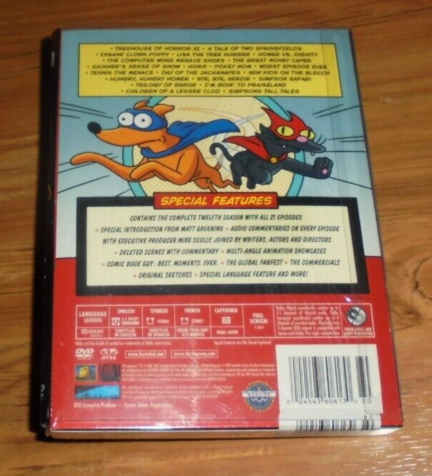 【中古】「未使用品」Simpsons: Season 12/ [DVD] [Import] The Simpsons Season 12 (DVD, 2009) TV Series Brand New and Sealed