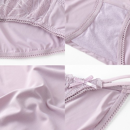Women Thong Lace Panties Sexy Briefs Lingerie Underpants Bandage Bow Low-waist - Picture 10 of 31