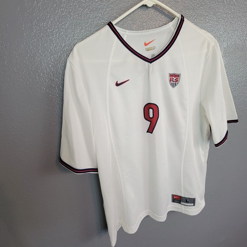 Camiseta de fútbol local Nike 1999 EE. UU. USWNT Mia Hamm para mujer L autógrafo con certificado de autenticidad JSA - Imagen 18 de 18