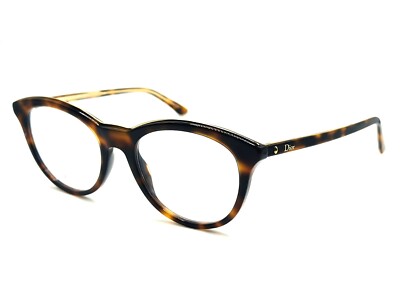 NEW CHRISTIAN DIOR MONTAIGNE 41 C9C Havana Crystal Eyeglasses 52mm 19 145 NEW AUTHENTIC CHRISTIAN DIOR MONTAIGNE 41 C9C Havana Crystal  main image 4