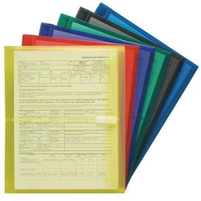 Smead Poly Envelope, 1-1/4'' Expansion, Hook-and-Loop Closure, Side Load, Letter