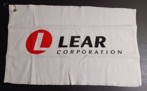 LEAR CORPORATION Golf Towel Promo with Grommet and Hook New Hanging Sports Towel