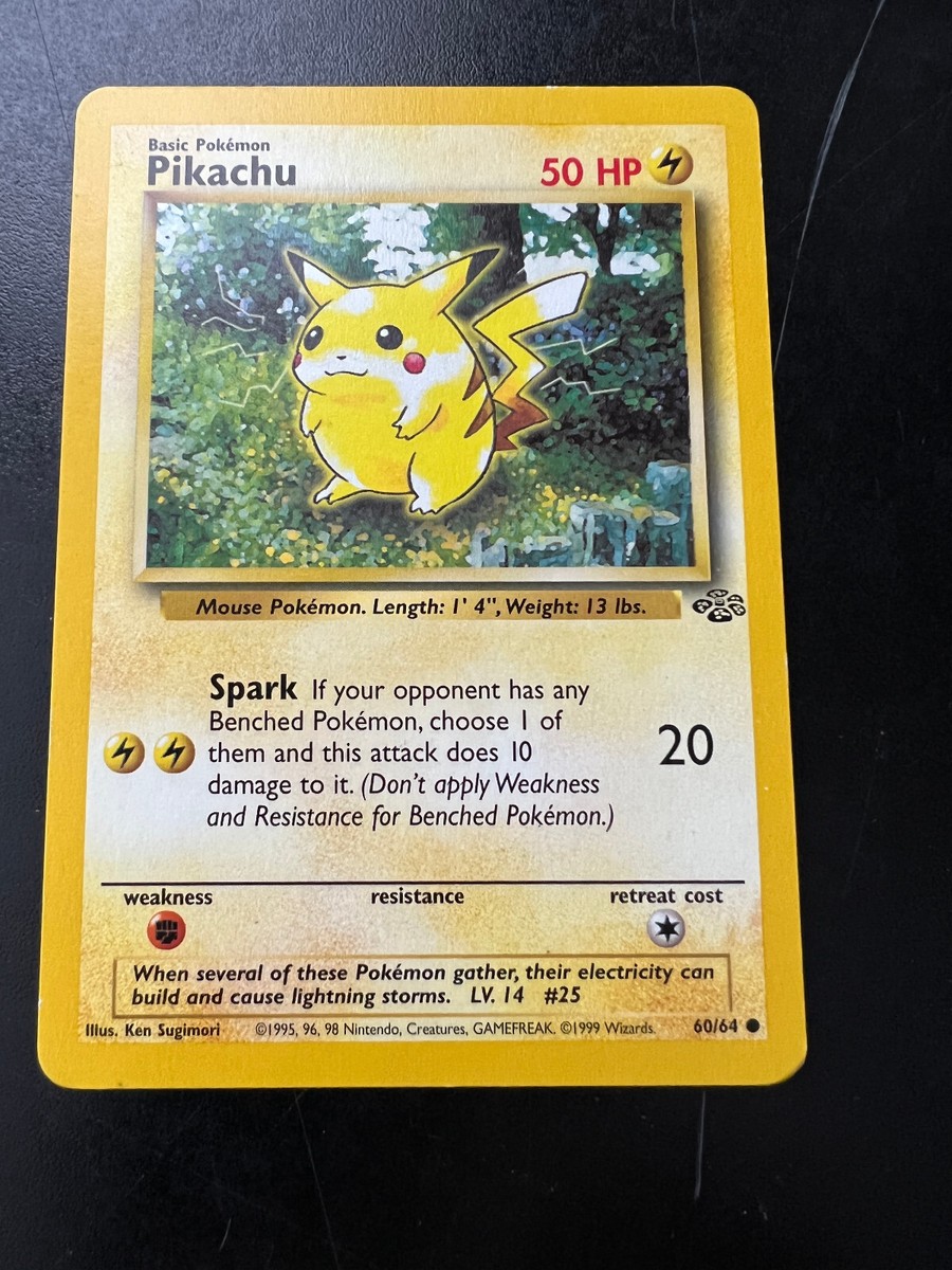 1999 Pikachu - Jungle - Set 60/64 - Pokemon Card - Lightly Played