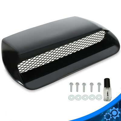 Oversize Black Look Air Flow Hood Scoop Bonnet Vent For 2015-2021 Subaru WRX STI