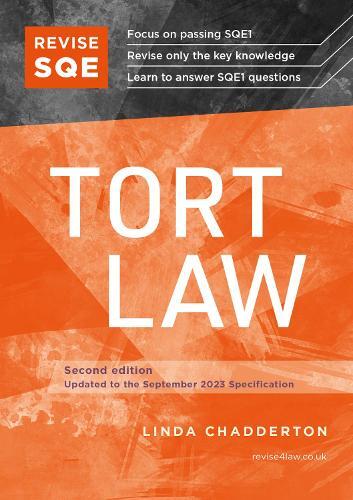 Linda Chadderton Revise SQE Tort Law (Tascabile)