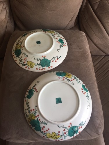 Platos japoneses raros vintage diseño floral - (2 platos) - Imagen 2 de 2