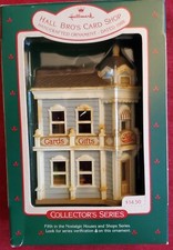 Vintage Hallmark Keepsake Ornament, Hall Bro's Card Shop, 1988 Collectors Series