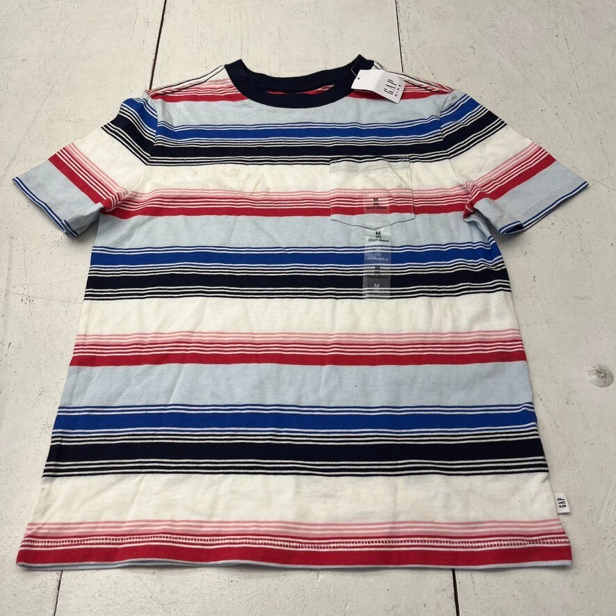 GAP Multicolored Striped Short Sleeve T-Shirt Boys Size