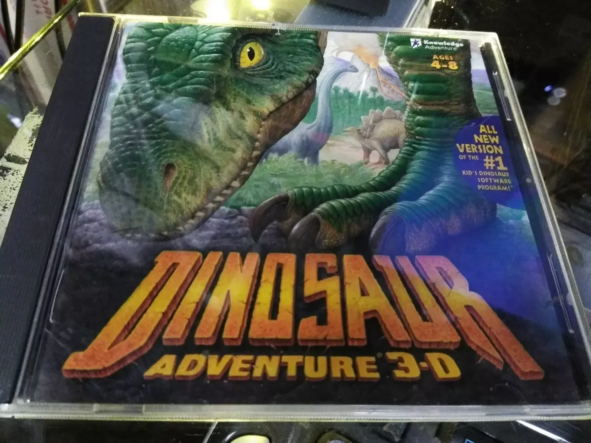 VINTAGE 1999 Dinosaur Adventure 3-D Video Game PC Windows 95/98/Mac ALL NEW  VERS