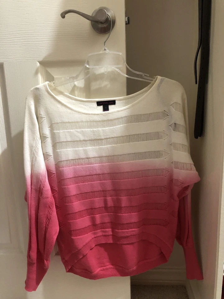 material niña suéter rosa talla pequeña Foto 2 de 2