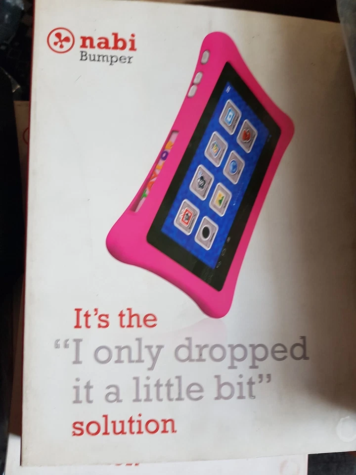 Nabi Personalised Tablet Bumper - Pink - BNIB - Waterproof/ Shockproof - Image 3 of 3