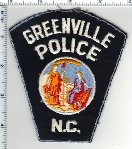 police patch carolina north uniform shoulder take off greenville 1980 early