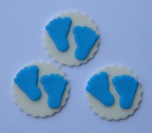 baby feet cake decorations