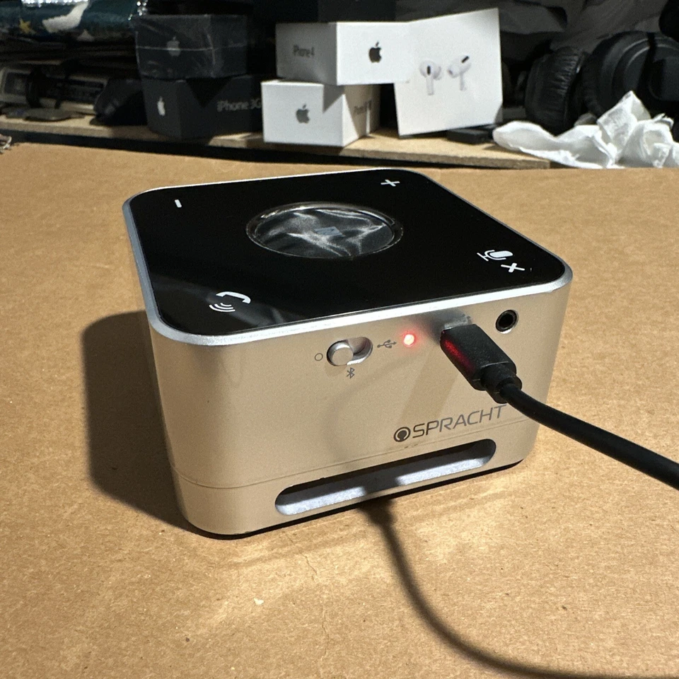 Spracht MCP-3030 White Conference Mate Wireless Bluetooth Speaker and USB Combo - Image 2 of 4