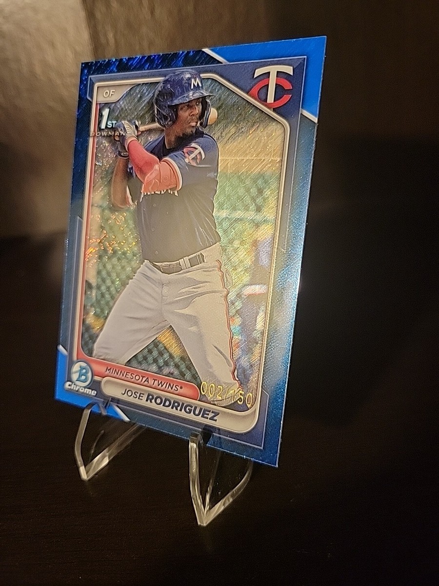 2024 Bowman Chrome Blue Shimmer Jose Rodriguez 002/150 Minnesota