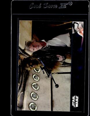 2016 Star Wars Force Awakens S2 Lightsaber Purple #41 Han Solo & Chewie Return