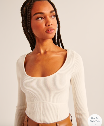 NWT Abercrombie Scoopneck Corset 