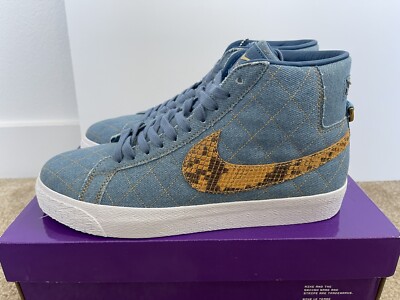 New Nike SB Blazer Mid QS Supreme Denim Size 8.5 off white sacai dunk og