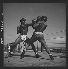 Photo:Augusta Georgia Daniel Field Air Service Command Boxing Match 1940s