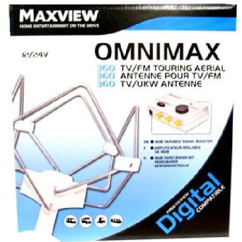 Antenne omnimax 12-24V tnt de toit pour caravane et bateau de plaisance