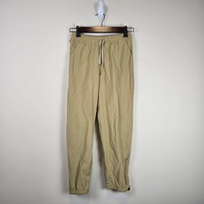 Patagonia Kids Quandary Pants Size L/12 Classic Tan Hiking 40 UPF