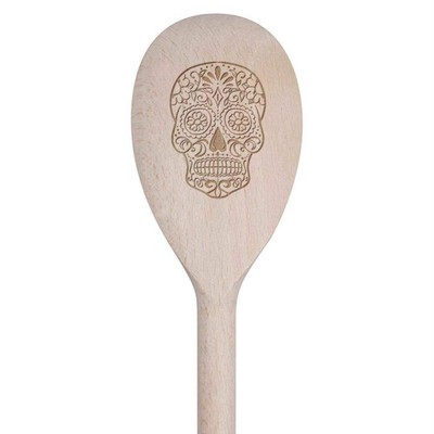 30 cm Kochlöffel ''Sugar Skull'' aus Holz (SO00007869)