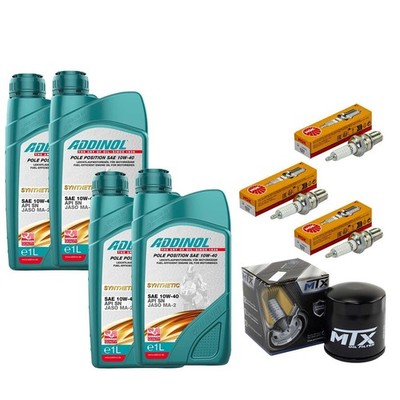 Set Öl Ölfilter 4L Inspektion Zündkerzen für BMW K 75  C RT S K75 K569 1984-1996