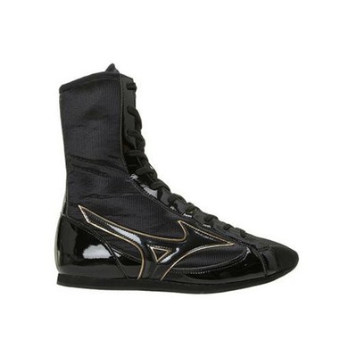 Mizuno フィニッシャーMID ブラック×ゴールド Mizuno Boxing Shoes Finisher MID Mid Cut Black x Gold 2E 28cm (US