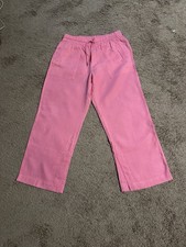 ATHLETA Retreat Linen High Rise Wide Leg Pant Fuchsia Pink Women s Size Large