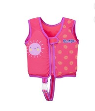 Puddle Jumper AquaStar Fabric Toddler Swim Vest Up to 40 lbs Kids Float Aid Pink