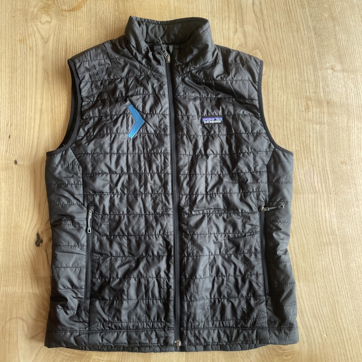 Patagonia Men's Branded Nano Puff® Black Full Zip Lightweight Vest